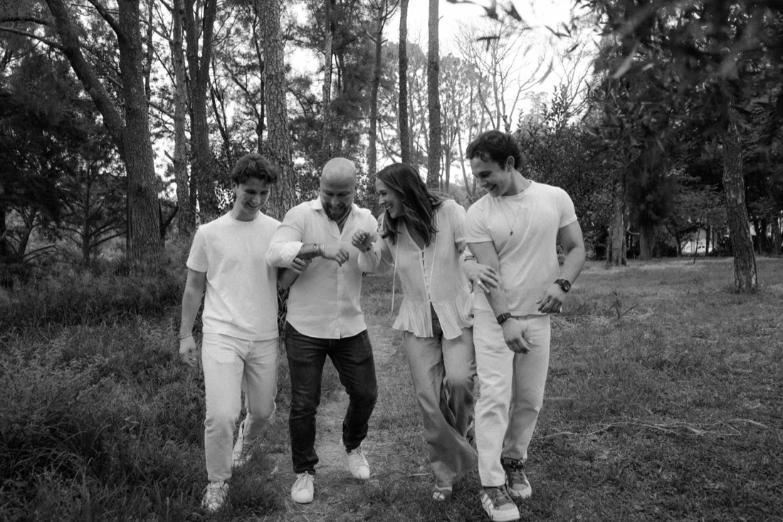 Frida Ojeda con su familia
